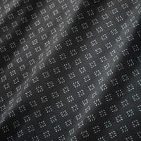 TGW Mens Long Sleeve Print Golf Polo, Black