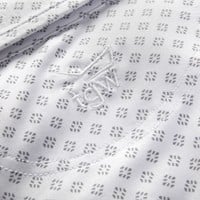 TGW Mens Long Sleeve Print Golf Polo, White