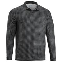 TGW Mens Long Sleeve Print Golf Polo