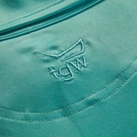 TGW Mens Ombre Flower Golf Polo, Teal