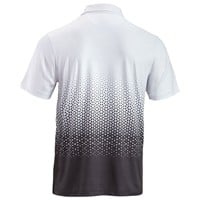 TGW Mens Ombre Flower Golf Polo, White