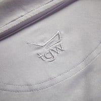 TGW Mens Ombre Flower Golf Polo, White