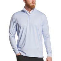 FootJoy Mens Houndstooth 1/4 Zip Golf Pullover, Blue
