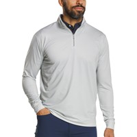FootJoy Mens Houndstooth 1/4 Zip Golf Pullover, Grey