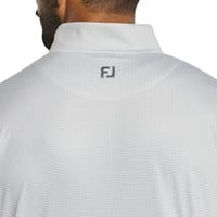 FootJoy Mens Houndstooth 1/4 Zip Golf Pullover, Grey
