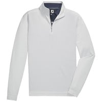 FootJoy Mens Houndstooth 1/4 Zip Golf Pullover, Grey