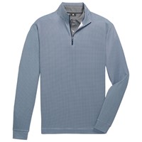 FootJoy Mens Houndstooth 1/4 Zip Golf Pullover, Navy