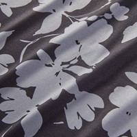 TGW Mens Large Floral Print Golf Polo, Black