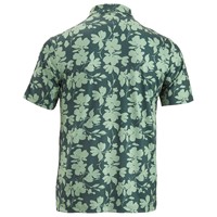 TGW Mens Large Floral Print Golf Polo, Green