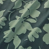 TGW Mens Large Floral Print Golf Polo, Green