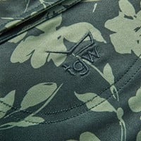 TGW Mens Large Floral Print Golf Polo, Green