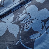 TGW Mens Large Floral Print Golf Polo, Navy