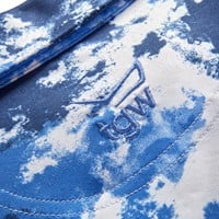 TGW Mens Tie-Dye Golf Polo, Blue