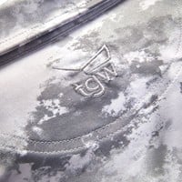 TGW Mens Tie-Dye Golf Polo, Grey