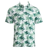 TGW Mens Tie-Dye Golf Polo, Green