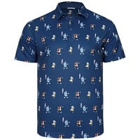 Swannies Men's Combs Beer and Hot Dog Golf Polo