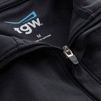 TGW Mens Solid Midweight 1/4 Zip Golf Vest, Black