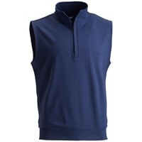 TGW Mens Solid Midweight 1/4 Zip Golf Vest, Navy