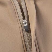 TGW Mens Solid Midweight Golf Pullover, Tan