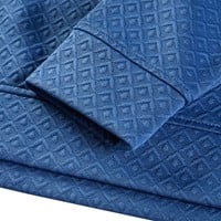 TGW Mens Midweight Texture Golf Pullover, Blue