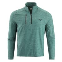 Callaway Mens 1/4 Zip Soft Touch Lightweight Golf Pullover, Dark Green