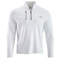 Callaway Mens 1/4 Zip Soft Touch Lightweight Golf Pullover, White