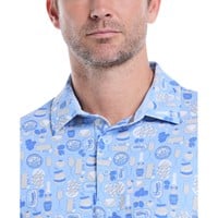 Callaway Mens Celebration Feast Golf Polo, Blue