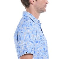 Callaway Mens Celebration Feast Golf Polo, Blue