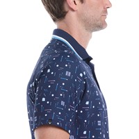Callaway Mens Golf Collection Print Golf Polo, Navy