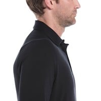 Callaway Mens Soft Touch Long Sleeve Golf Polo, Black