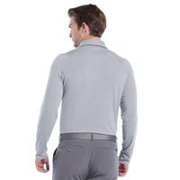 Callaway Mens Soft Touch Long Sleeve Golf Polo, Grey