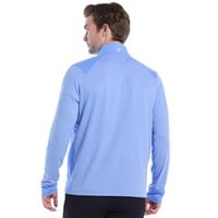 Callaway Mens Lightweight Soft Touch 1/4 Zip Golf Pullover, Blue