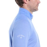 Callaway Mens Lightweight Soft Touch 1/4 Zip Golf Pullover, Blue