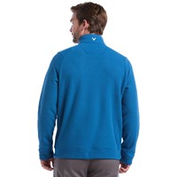 Callaway Mens Waffle1/4 Zip Golf Pullover, Blue