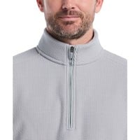 Callaway Mens Waffle1/4 Zip Golf Pullover, Grey