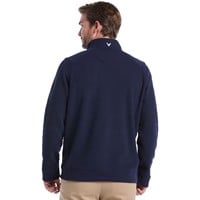 Callaway Mens Waffle1/4 Zip Golf Pullover, Navy