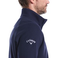 Callaway Mens Waffle1/4 Zip Golf Pullover, Navy