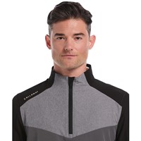 Callaway Mens Wind & Water 1/4 Zip Golf Rain Pullover, Black