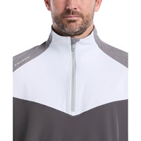 Callaway Mens Wind & Water 1/4 Zip Golf Rain Pullover, Grey