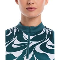 Callaway Womens Sleeveless Swirl Golf Polo, Dark Green