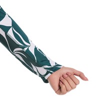 Callaway Womens Abstract Swirl Sun Protection Golf Pullover, Dark Green