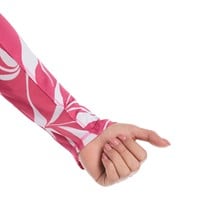 Callaway Womens Abstract Swirl Sun Protection Golf Pullover, Red