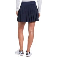 Callaway Womens 16in Solid Pleated Golf Skort, Navy