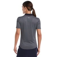 Callaway Womens Mini Geo Floral Golf Polo, Navy