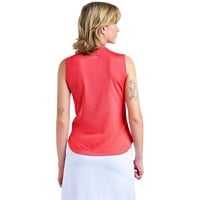 Nivo Women's Naomi II Sleeveless Mock Golf Top, Coral