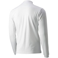 TGW Mens Solid Performance Long Sleeve Golf Mock, White