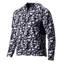 The Weather Co Men's Lightweight Camo Golf Hoodie, Black