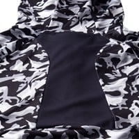 The Weather Co Men's Lightweight Camo Golf Hoodie, Black