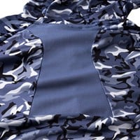 The Weather Co Men's Lightweight Camo Golf Hoodie, Navy