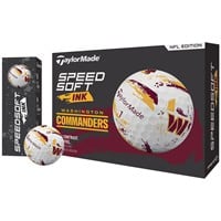 TaylorMade Speed Soft INK NFL Golf Balls, Washington Commanders